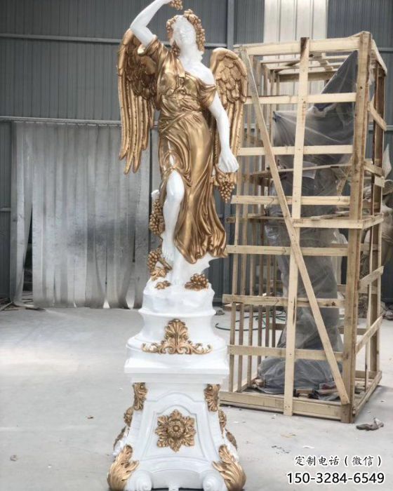 田間四季女神雕塑 彩繪民俗雕塑 園林擺件