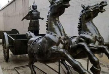 抽象馬夫雕塑 店門口彩繪雕塑 步行街?jǐn)[件