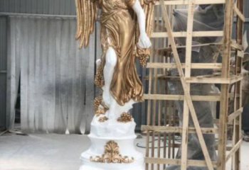 田間四季女神雕塑 彩繪民俗雕塑 園林?jǐn)[件