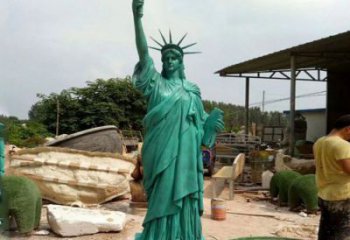 田間勝利女神雕塑 彩繪民俗雕塑 園林擺件