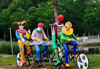 城市小丑雕塑 風景區彩繪雕塑 抽象擺件