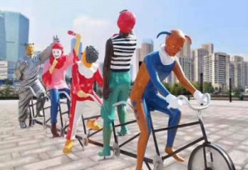 廣場小丑雕塑 公園民俗雕塑 抽象擺件