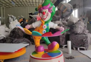 酒店小丑雕塑 庭院民俗雕塑 彩繪小品