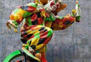 幾何小丑雕塑 庭院民俗雕塑 彩繪擺件