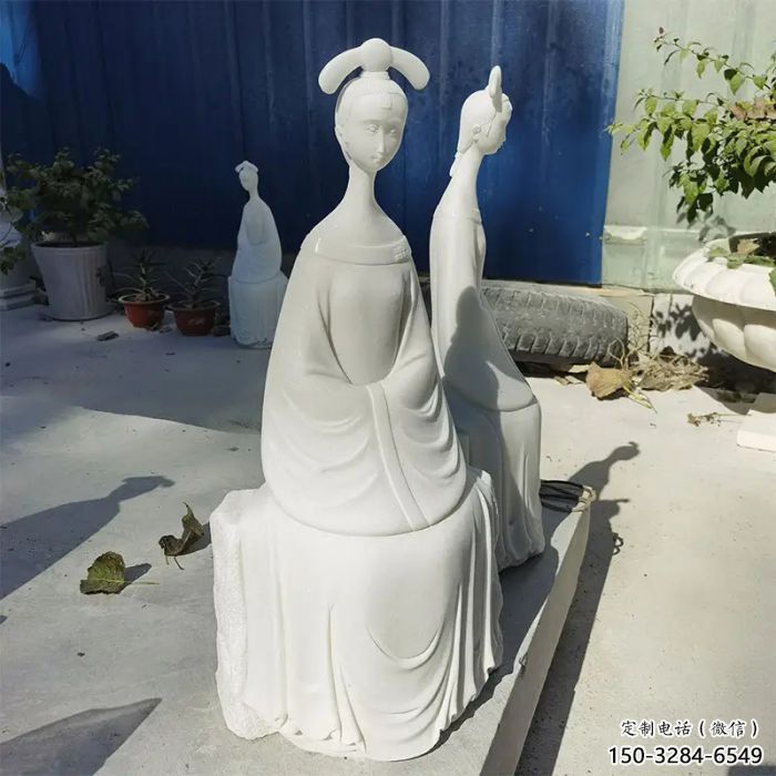 園林仕女雕塑制作 風景區古代雕塑 廣場小品