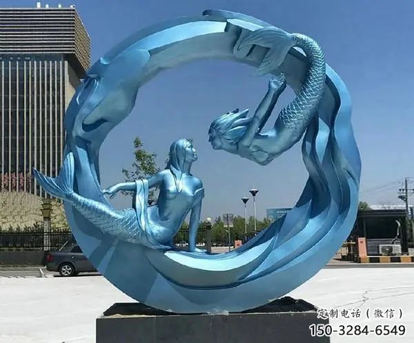 大型美女雕塑廠家 商業街廣場雕塑 彩繪擺件