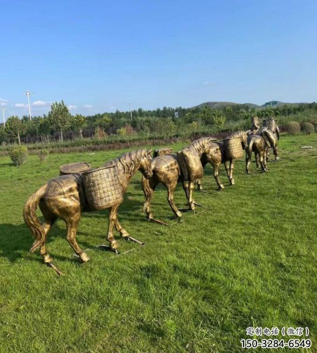 廣場絲綢之路雕塑 公園古代雕塑 抽象擺件