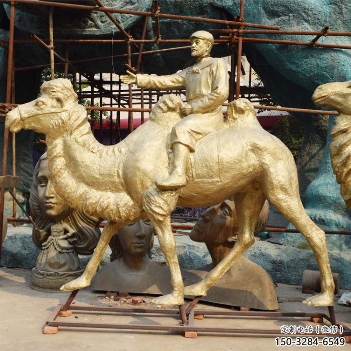 商業街絲綢之路雕塑 售樓處雕塑 古代擺件