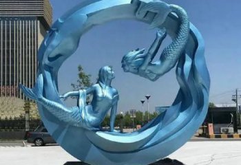 大型美女雕塑廠家 商業街廣場雕塑 彩繪擺件