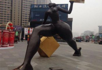 庭院美女雕塑 城市彩繪雕塑 古代小品