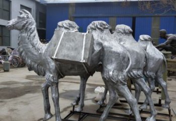 酒店絲綢之路雕塑 庭院古代雕塑 彩繪小品