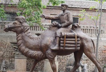 園林絲綢之路雕塑 城市廣場雕塑 步行街擺件