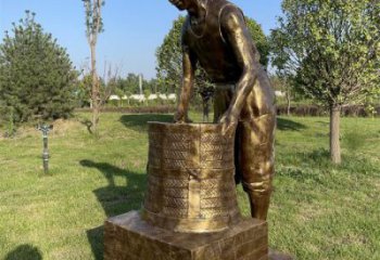 酒店茶馬古道雕塑 庭院古代雕塑 彩繪小品