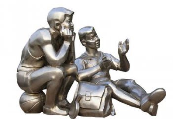 大型少先隊員雕塑制作 學校學生雕塑 仿真擺件