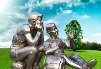 少先隊員雕塑廠家 庭院學生雕塑 學校擺件