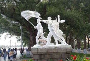 庭院少先隊員雕塑 城市彩繪雕塑 學(xué)生小品