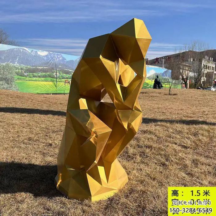 店門口思考者雕塑 創意景觀雕塑 沉思者擺件