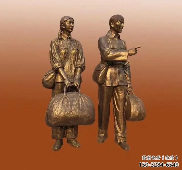 大型旅行者雕塑 步行街空心人雕塑 仿真擺件