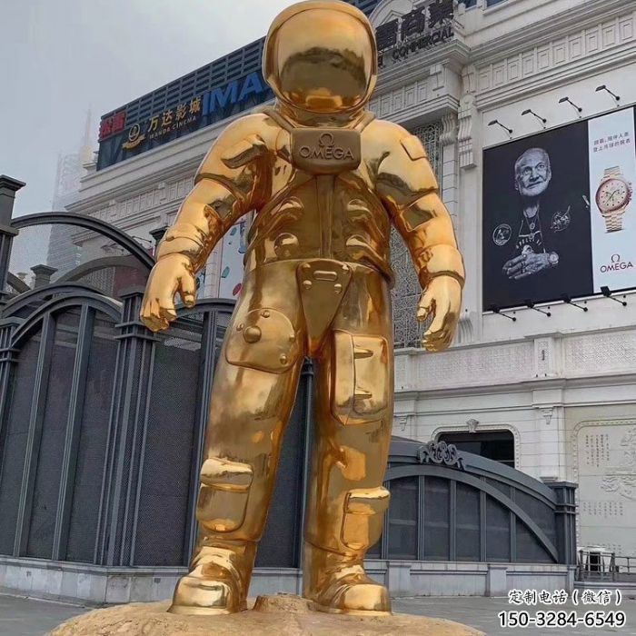 彩繪太空人雕塑 航天雕塑 步行街擺件