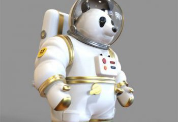 城市太空人雕塑 風(fēng)景區(qū)彩繪雕塑 抽象擺件