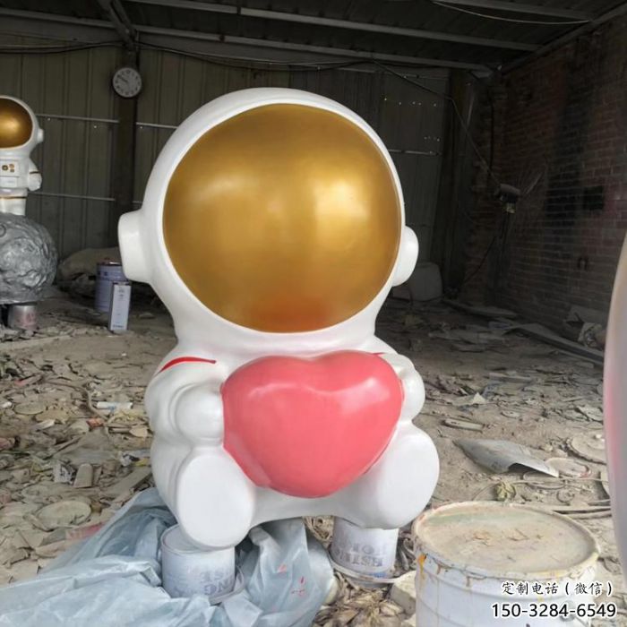 太空人雕塑 庭院航天雕塑 彩繪擺件