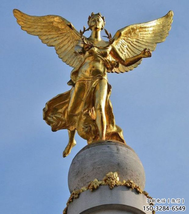 公園天使雕塑 戶外景觀擺件 抽象卡通雕塑