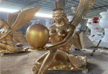 房地產(chǎn)天使雕塑 現(xiàn)代景觀擺件 幾何卡通雕塑