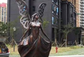 街道天使雕塑 現(xiàn)代景觀擺件 彩繪卡通雕塑