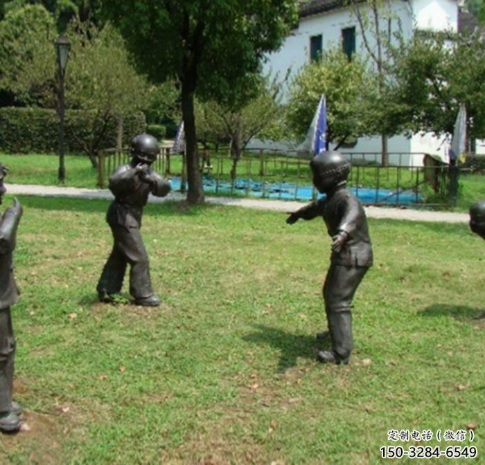 草地小孩子雕塑廠 現(xiàn)代校園兒童雕塑 大型童趣雕塑