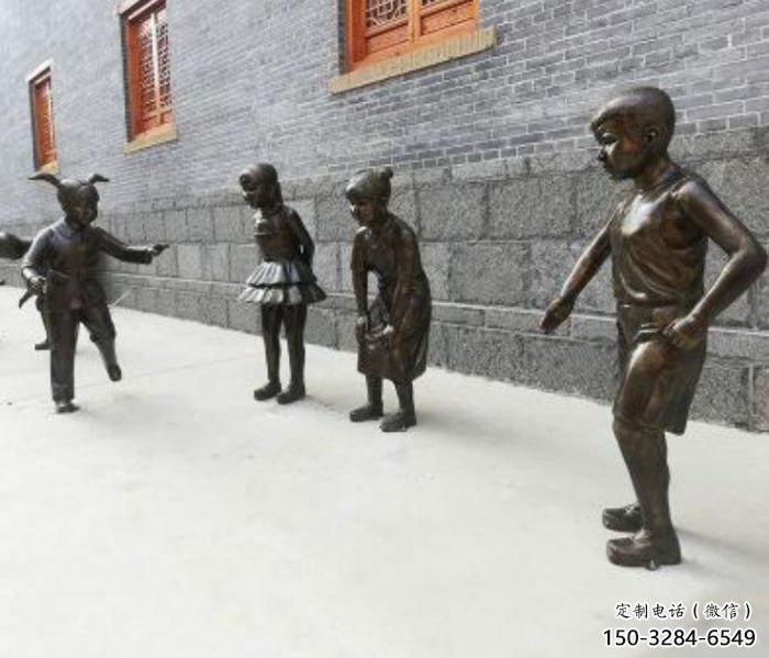 大門口小孩子雕塑生產商 發光公園兒童雕塑 仿真童趣雕塑