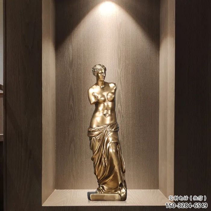 烤漆維納斯雕塑 鋼管西方雕塑 室內(nèi)肖像雕塑