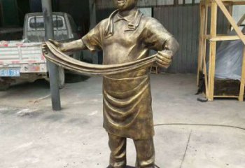 創意廚師雕塑廠家 啞光卡通雕塑 公園動漫雕塑