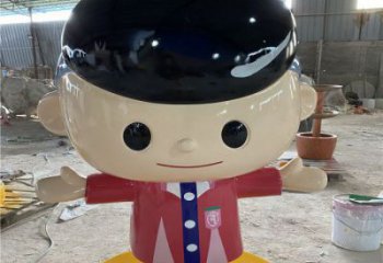 大型廚師雕塑廠家 鍛造發光卡通雕塑 房地產動漫雕塑