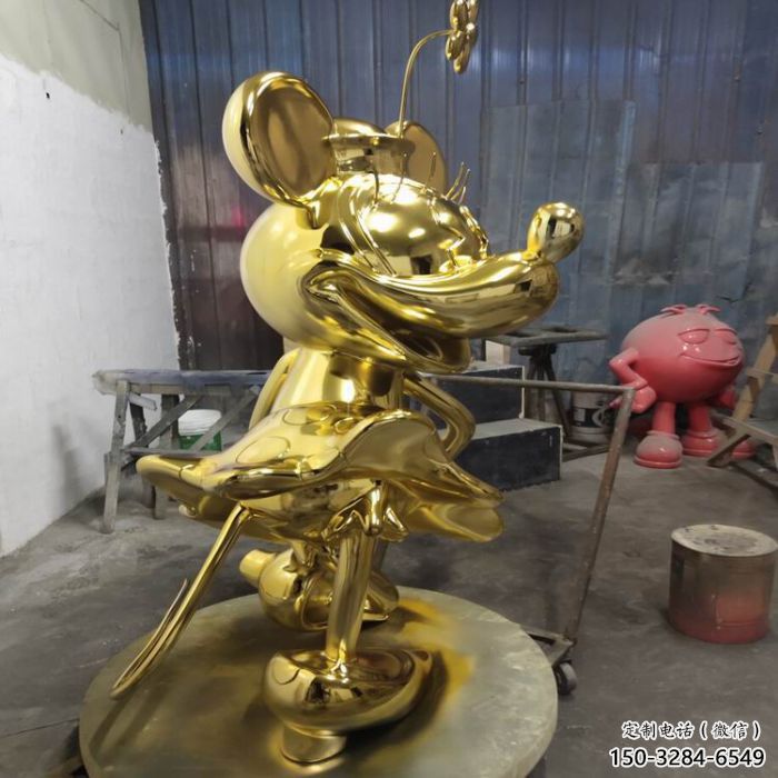 步行街米奇雕塑廠家 游樂場卡通雕塑 鑄造動漫雕塑