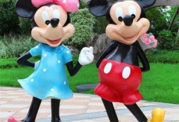 草地米奇雕塑生產(chǎn) 現(xiàn)代校園卡通雕塑 大型動(dòng)漫雕塑