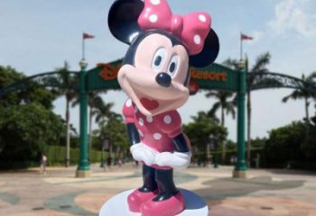 村口米奇雕塑制作 啞光卡通雕塑 公園動(dòng)漫雕塑