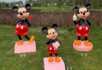 廣場(chǎng)米奇雕塑廠 抽象卡通雕塑 烤漆動(dòng)漫雕塑