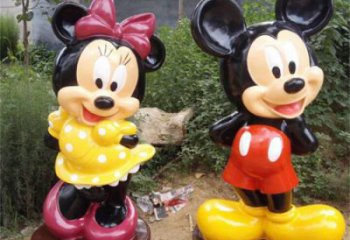 承接街道米奇雕塑 現(xiàn)代景觀動(dòng)漫雕塑 彩繪卡通雕塑