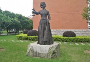 預(yù)定南丁格爾雕塑 黃銅名人雕塑 步行街人物雕塑