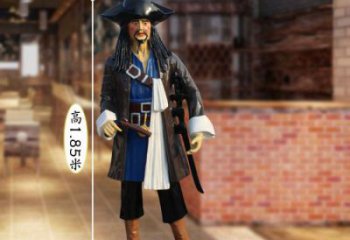 大門口海盜雕塑生產(chǎn) 公園卡通雕塑 仿真動漫雕塑