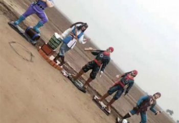 房地產(chǎn)海盜雕塑生產(chǎn)商 現(xiàn)代景觀動漫雕塑 幾何卡通雕塑