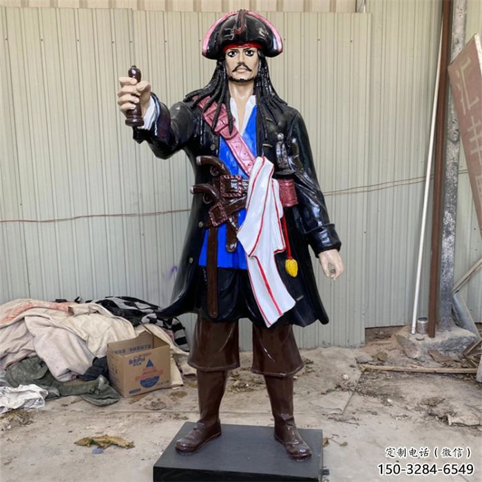預(yù)用室內(nèi)海盜雕塑 仿真景觀動(dòng)漫雕塑 大型卡通雕塑