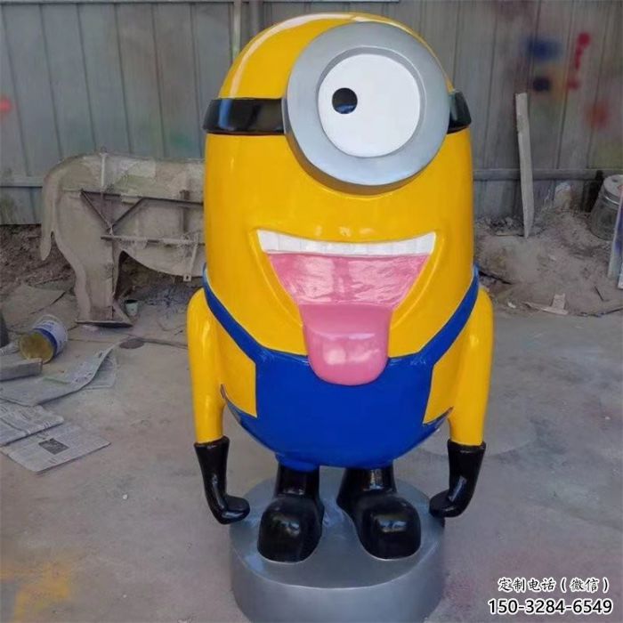 選用室內小黃人雕塑 仿真景觀動漫雕塑 大型卡通雕塑