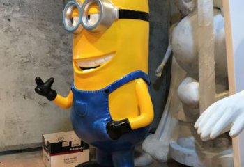 房地產(chǎn)小黃人雕塑制作 現(xiàn)代景觀動漫雕塑 幾何卡通雕塑