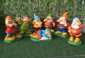 選用別墅區白雪公主雕塑 大型別墅區動漫雕塑 剪影卡通雕塑