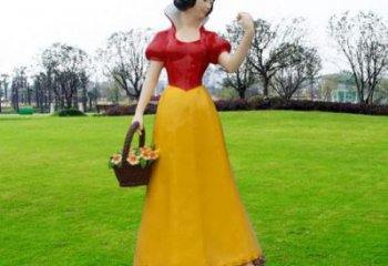 大型白雪公主雕塑價格 歐式步行街動漫雕塑 彩繪卡通雕塑