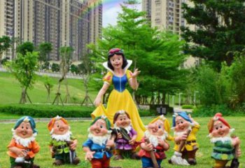 預用公園白雪公主雕塑 戶外卡通雕塑 抽象動漫雕塑