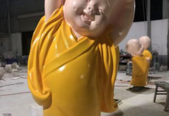 預用小和尚雕塑 景觀校園兒童雕塑 商業街肖像雕塑