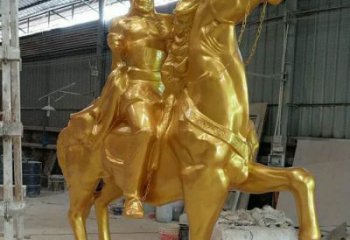 公園武士雕塑加工 酒店門口雕塑 彩繪擺件