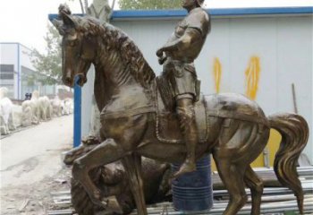 訂購街道武士雕塑 現代景觀人物雕塑 彩繪古代雕塑